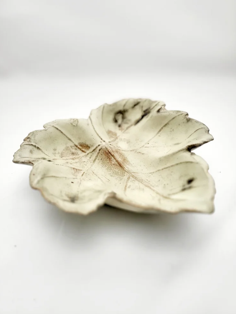 handmade leaf dish