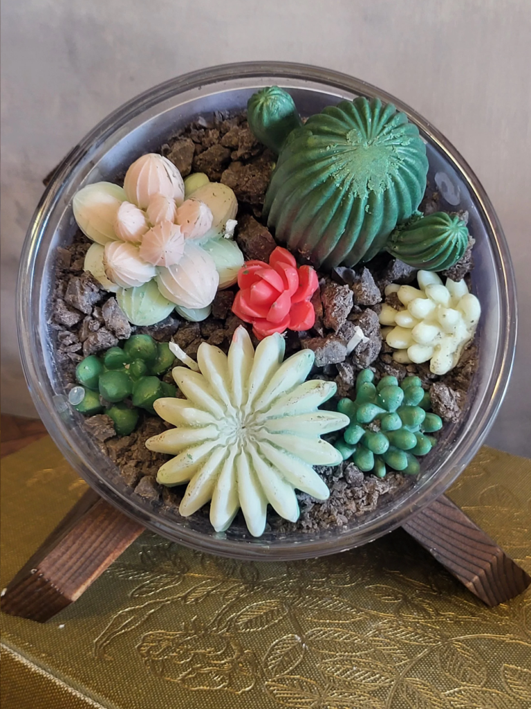 Handmade Cactus Candle