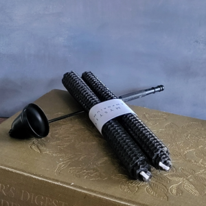 black beeswax ritual candles