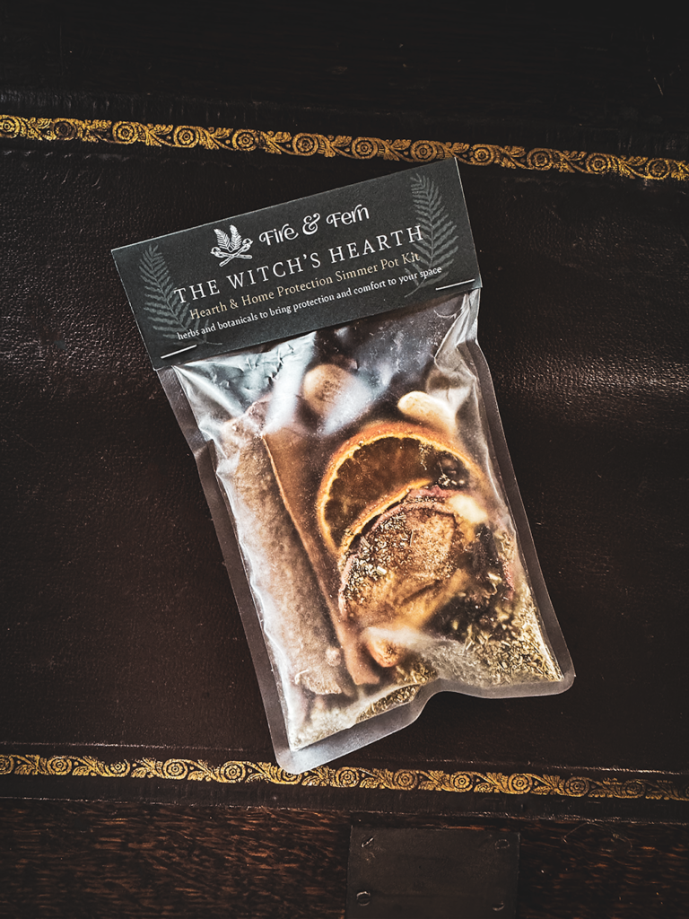 The witch's hearth protection simmer pot kit