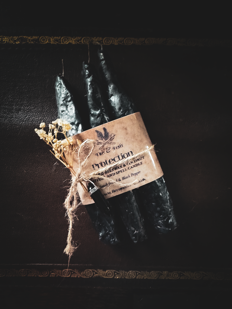 protection spell candle